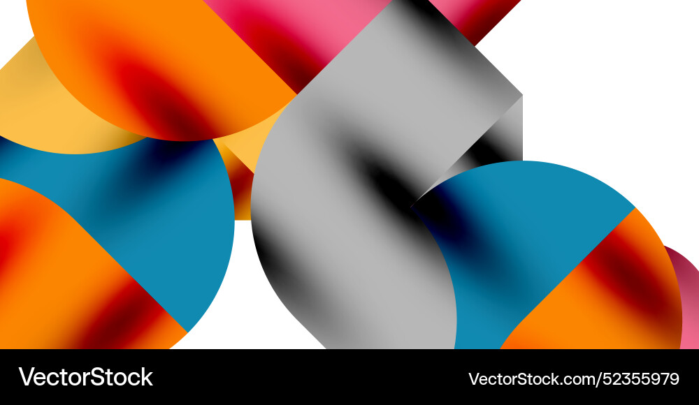 Shadow effect shiny circles and round triangles Shadow effect shiny circles and round triangles vector image