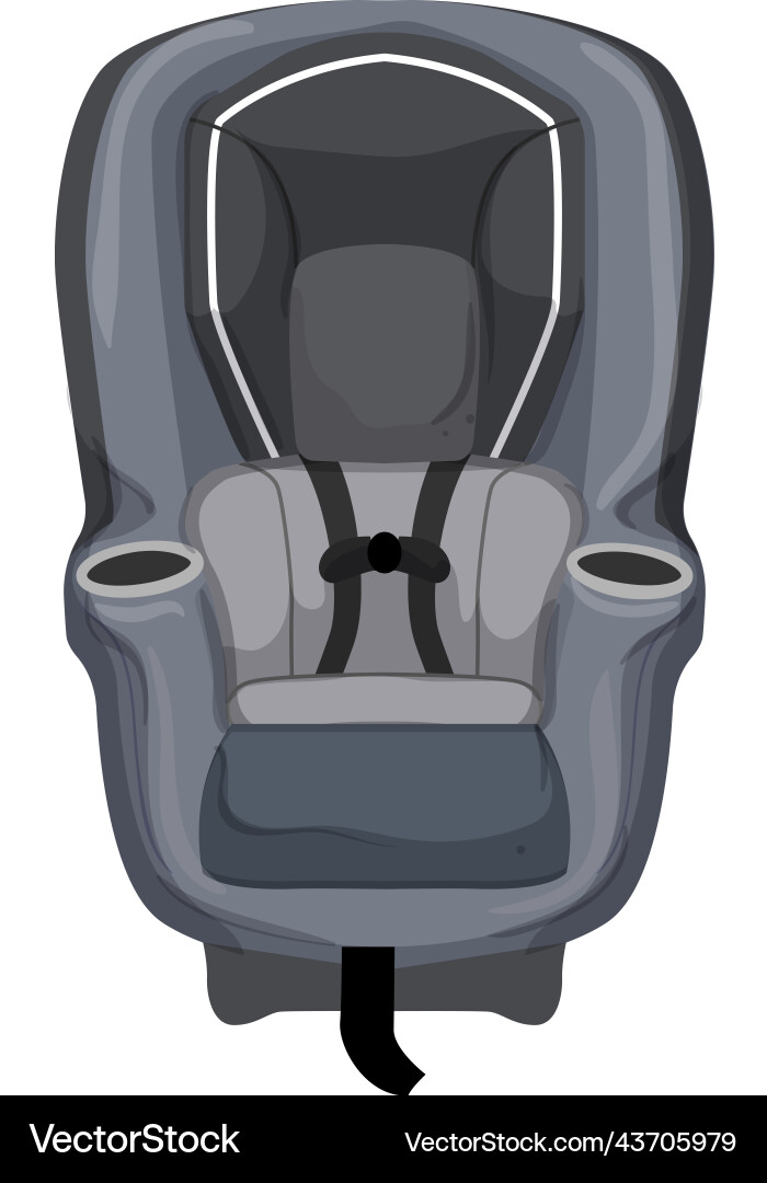 Sicherheit Baby Autositz Cartoon Sicherheit Baby Autositz Cartoon vektorbild