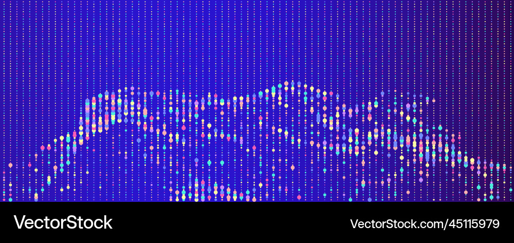 Wave lines flowing dynamic Vector Image