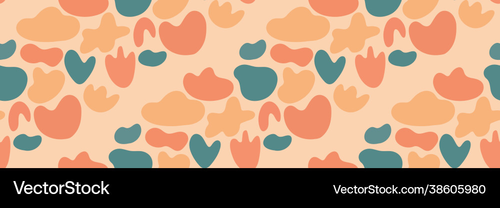 Abstract seamless pattern with organic shape blobs Abstract seamless pattern with organic shape blobs vector image