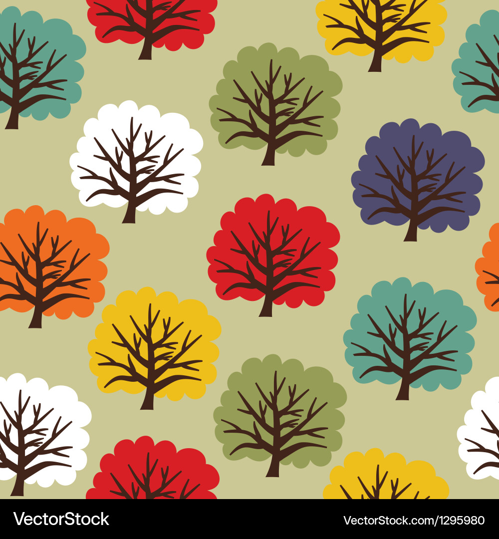 Elegant Tree Pattern Vector Image