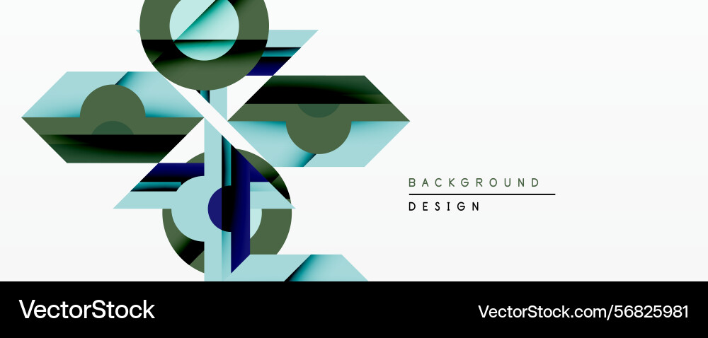 Abstract geometric design features overlapping Abstract geometric design features overlapping vector image