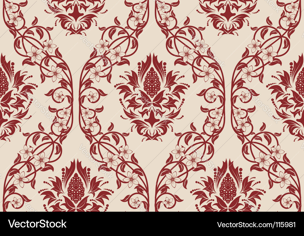 Damask pattern Vector Image