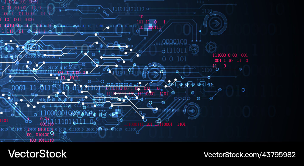 Abstract background on technological Abstract background on technological vector image