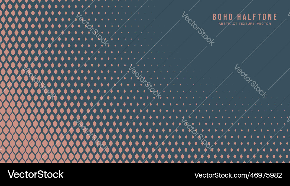 Boho Halftone Gradient Vector Image