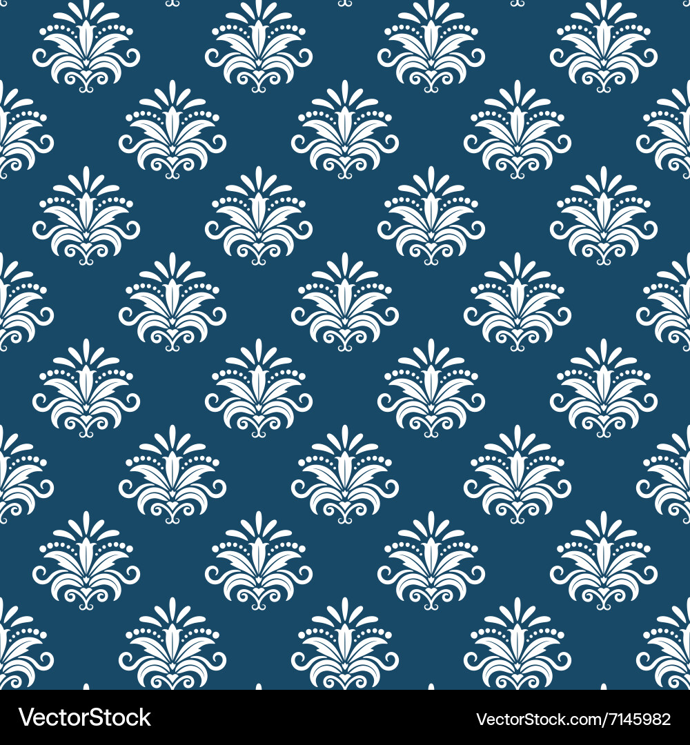 Classical damask seamless pattern vector image