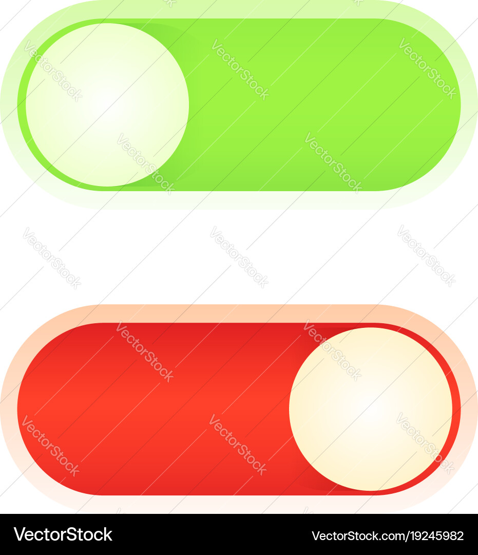 Design a power on off button for your application vector image
