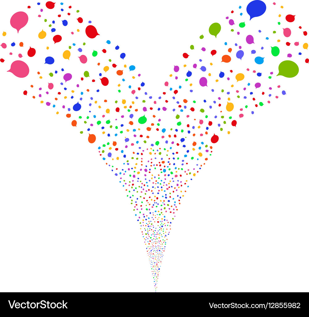 Hint double fireworks stream Vector Image