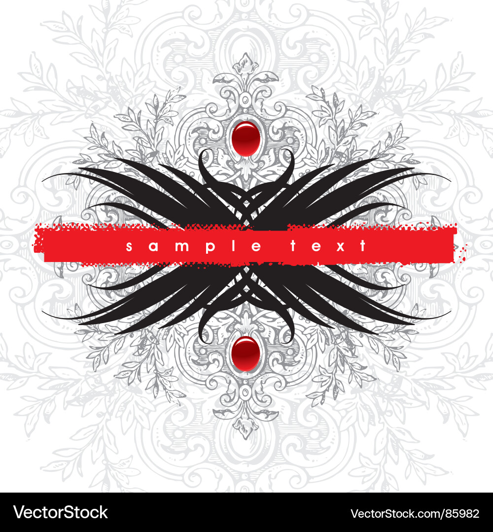 Ornate Floral Pattern Vector Image
