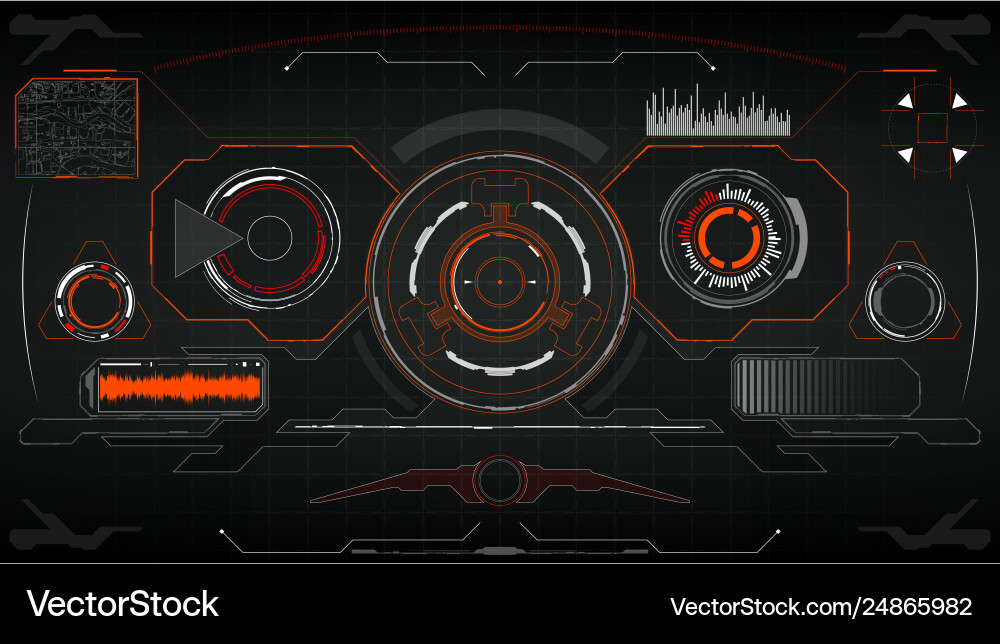 Sci-Fi HUD Display - Futuristic Interface vector image