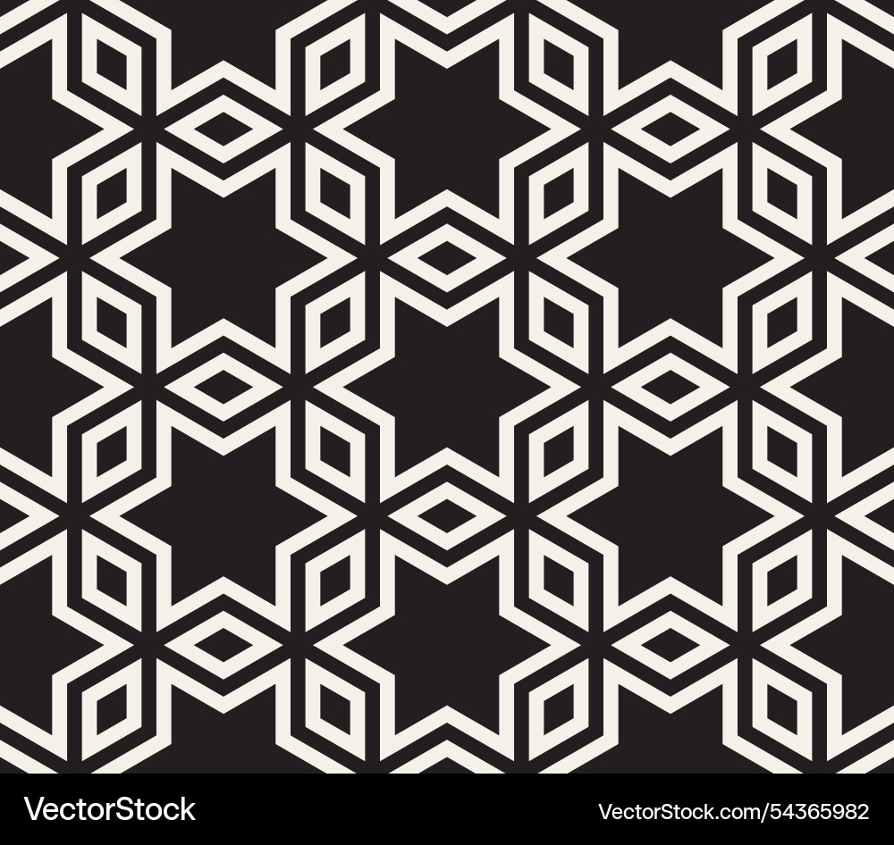 Seamless pattern repeating geometric elements vector image