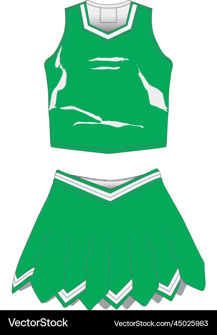 Cheerleading uniforms template Royalty Free Vector Image Cheerleading uniforms template Royalty Free Vector Image