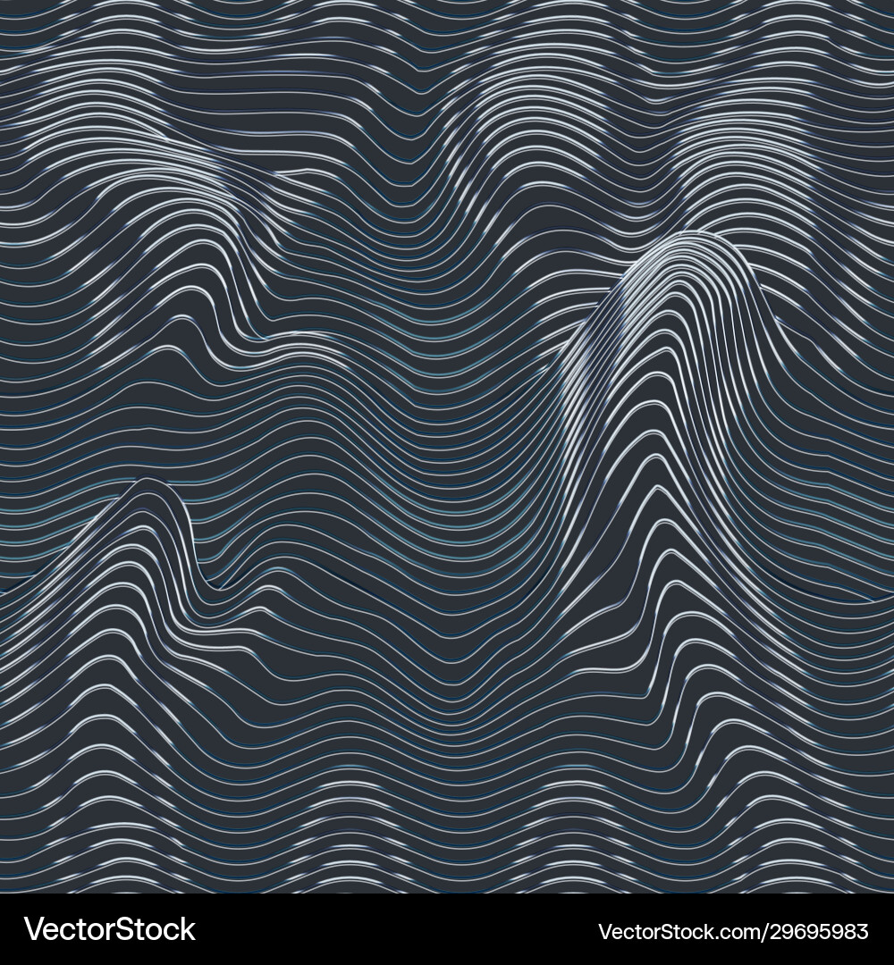 Grey color wave line pattern Grey color wave line pattern vector image