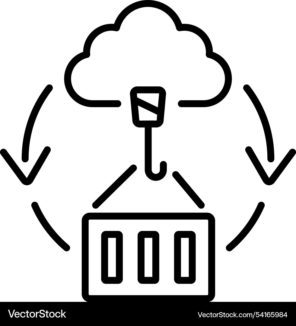 Container orchestration vector image