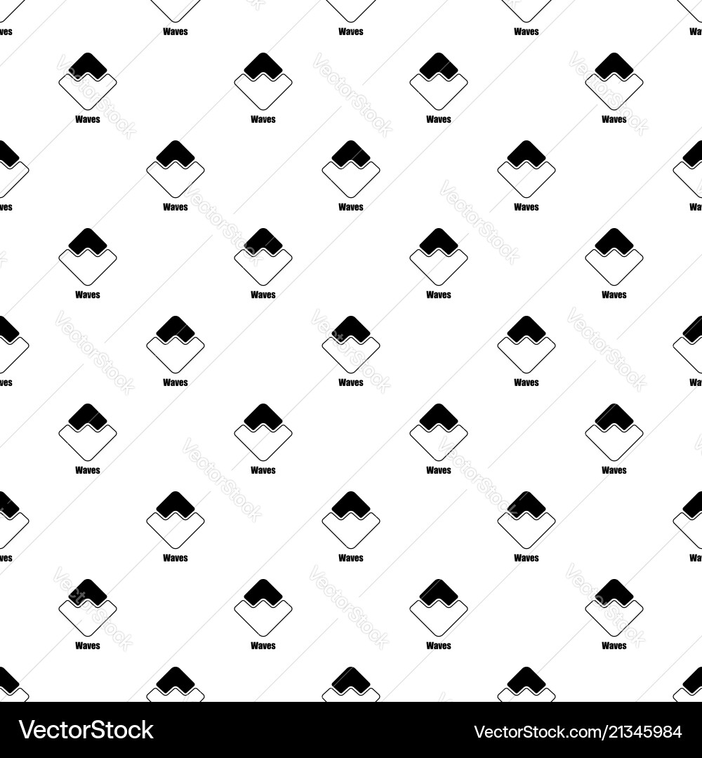 Waves icon simple style Waves icon simple style vector image
