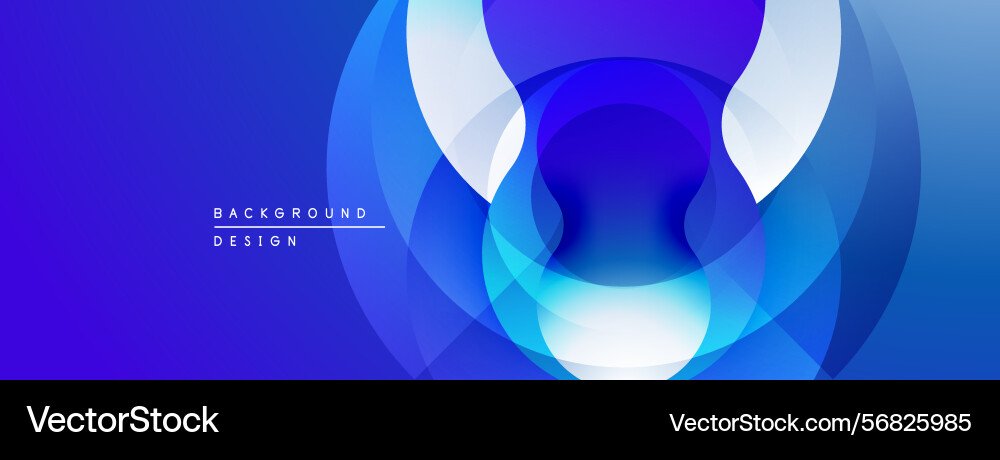 Abstract blue layers create dynamic visual effect vector image