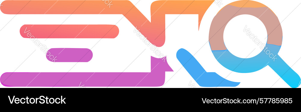 Abstract search and filter icon set design vector image