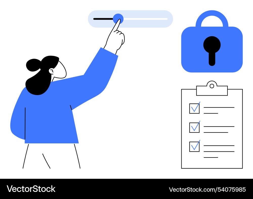 Ensuring data security by adjusting privacy Ensuring data security by adjusting privacy Vector Image