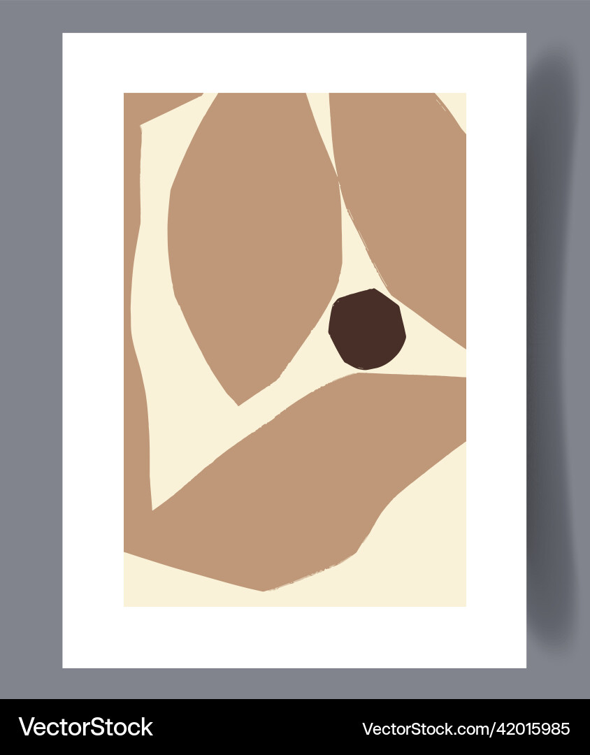 Scandinavian Abstract Print Set Vector Image
