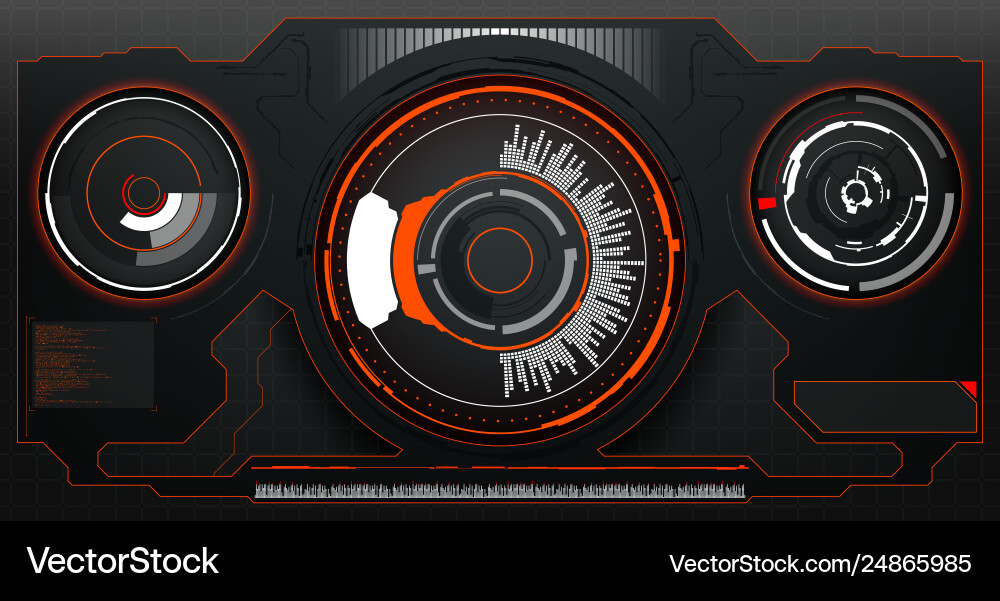 Sci-Fi HUD Display - Futuristic Interface vector image