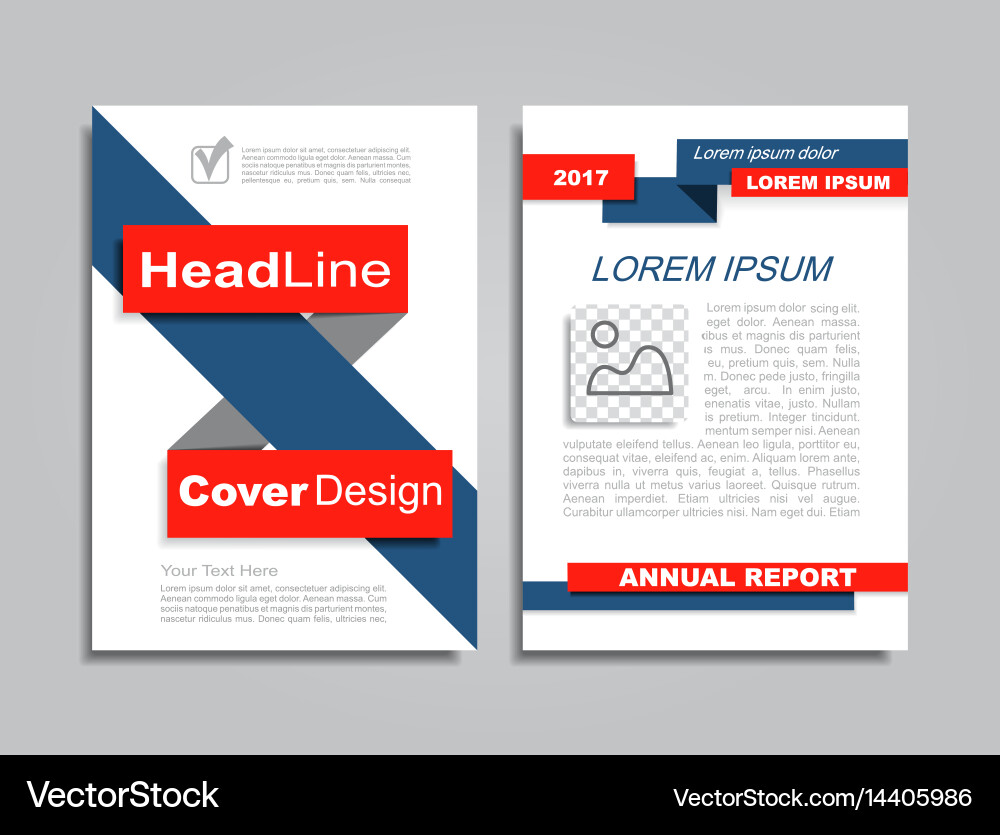 Design brochure layout with place for your data Vector Image