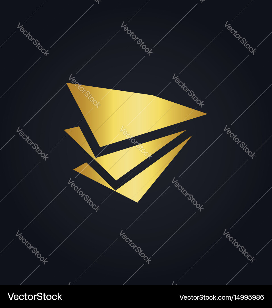 Finance Data Graph Icon Set Vector Image