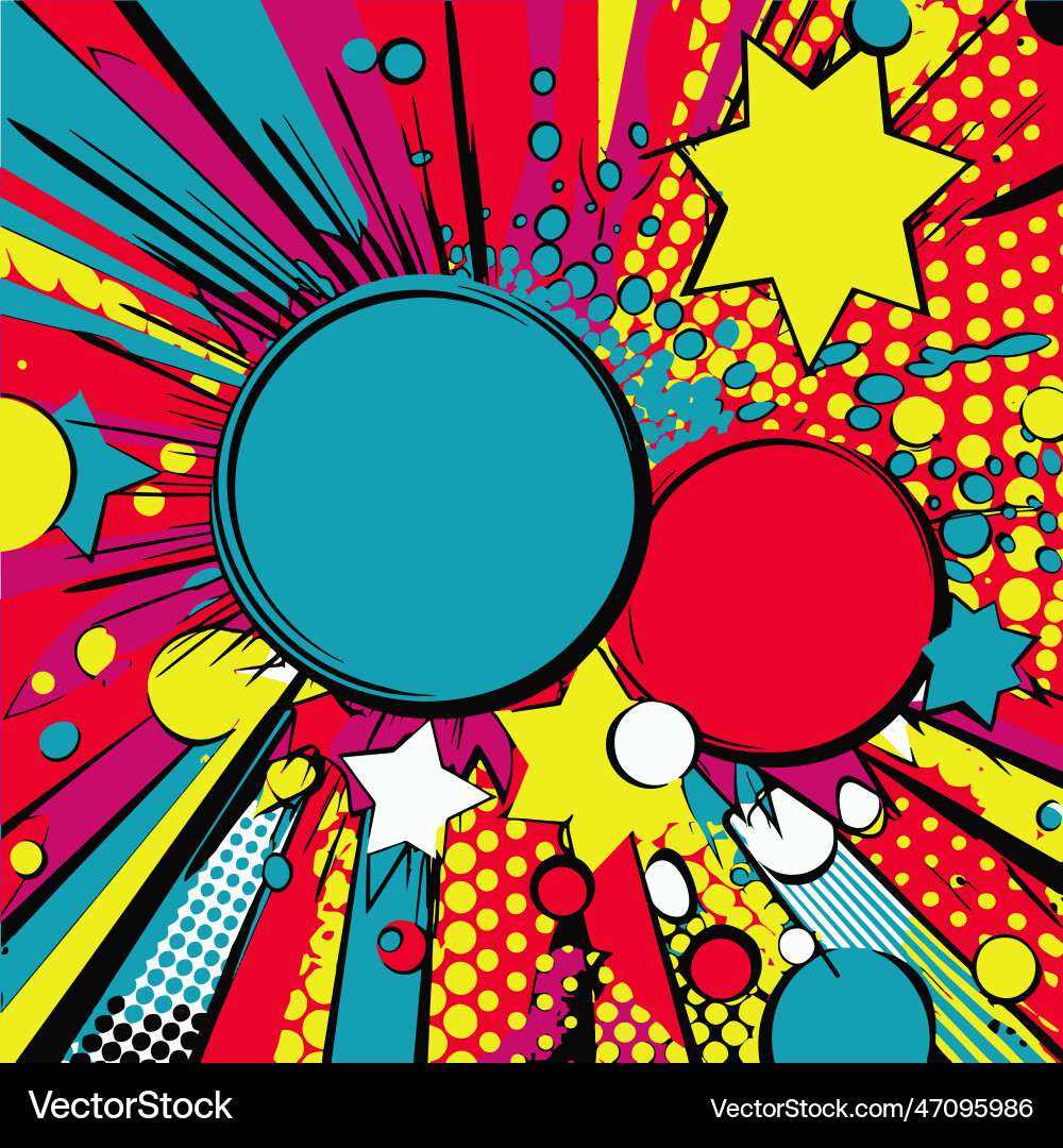 Retro Pop Art Background vector image