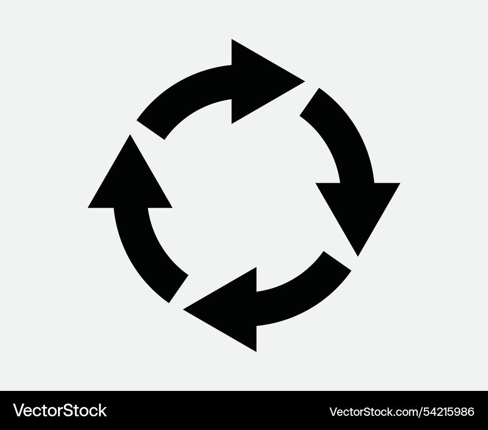 Round circle arrow repeat cycle recycle loop icon Round circle arrow repeat cycle recycle loop icon vector image