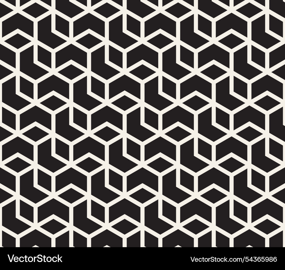 Seamless pattern repeating geometric elements vector image