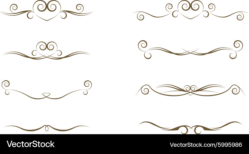 Vintage Swirl Border Vector Image