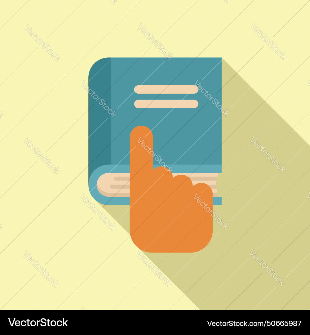 Take book of learning icon flat reduce Take book of learning icon flat reduce vector image