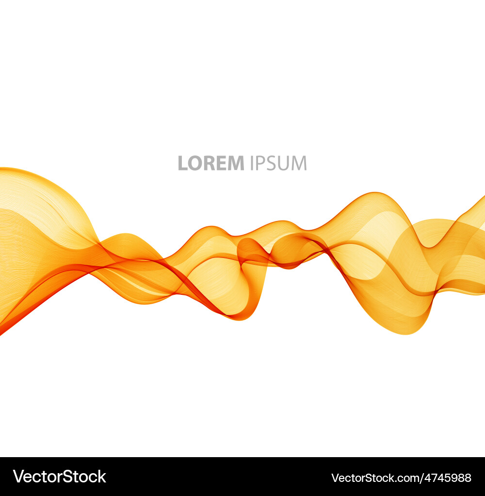 Abstract curved lines background template vector image