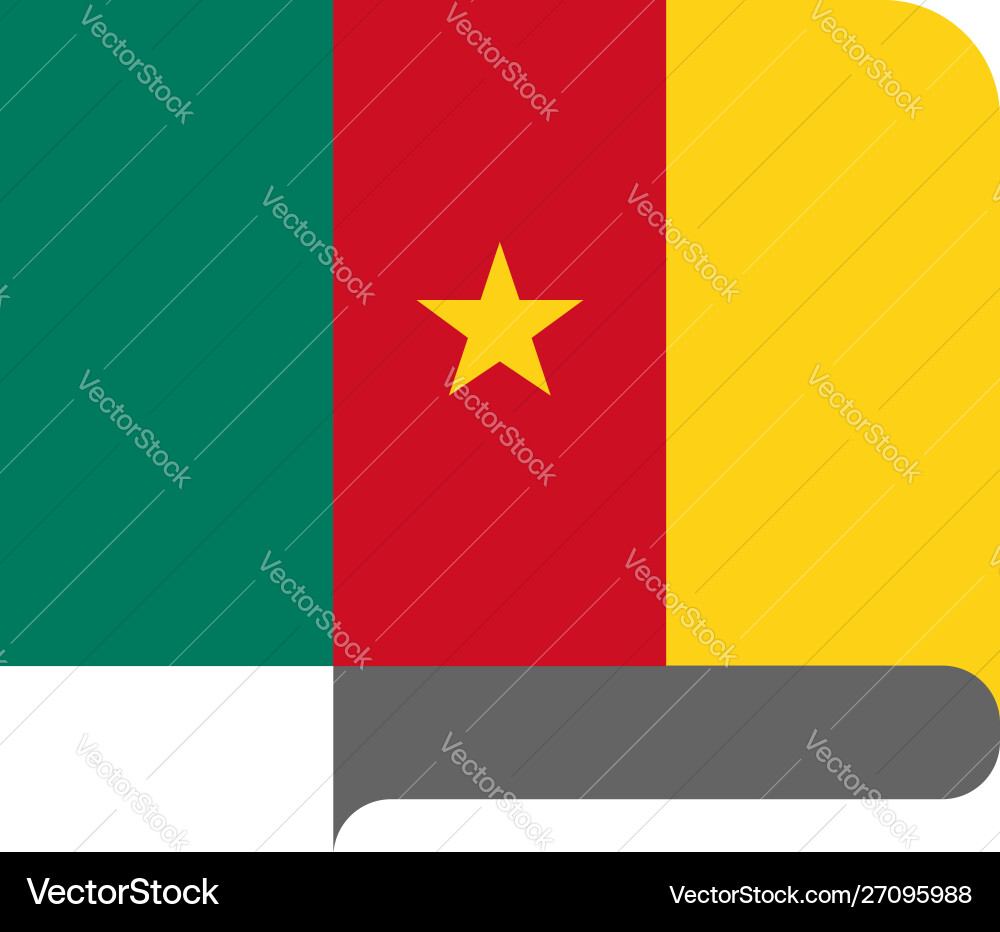 Flag horizontal shape pointer for world map Vector Image