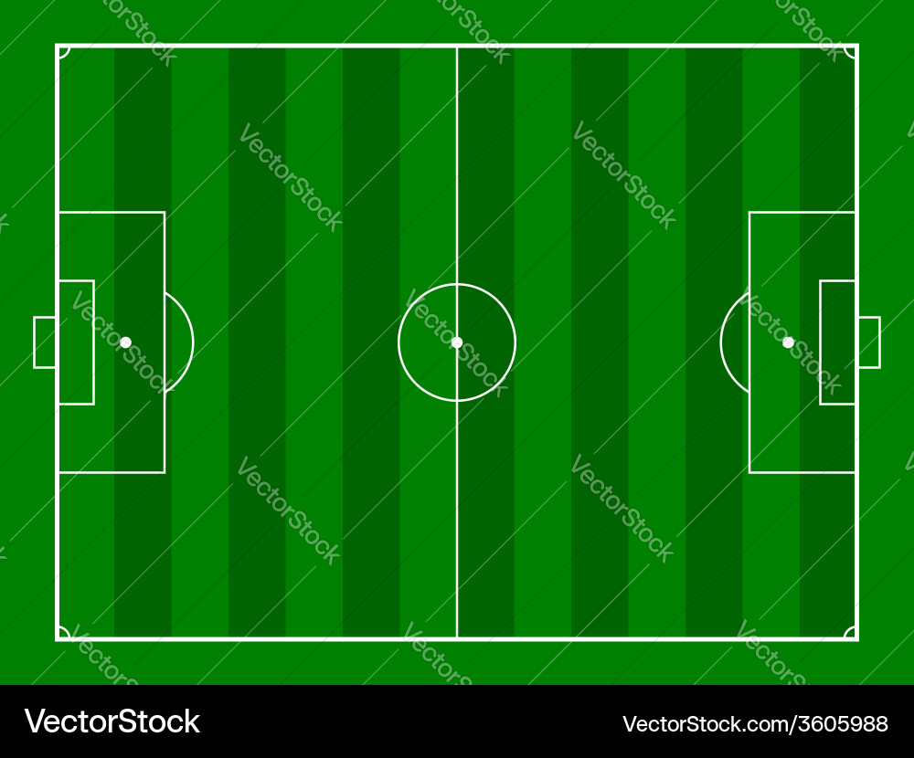Green Soccer Field Background vector image
