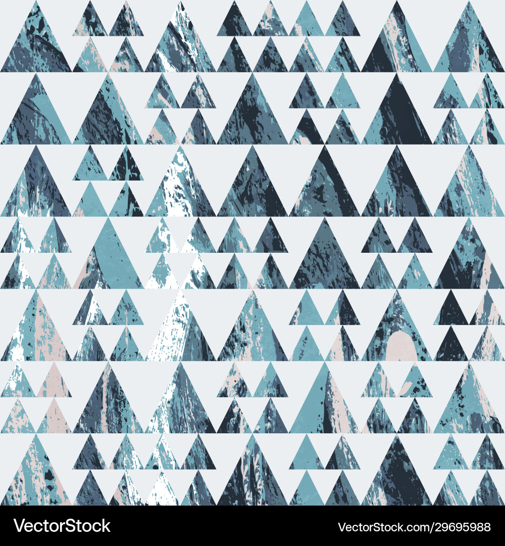 Grunge triangle pattern Grunge triangle pattern vector image