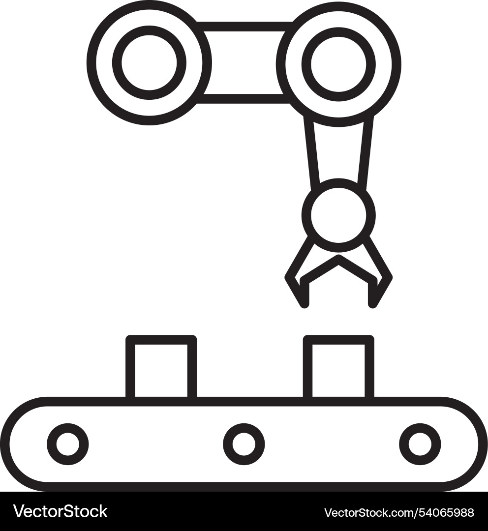 Machine line icon design Vector Image