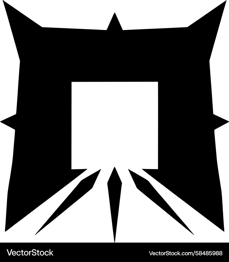 Sharp Angular Void Symbol Vector Image