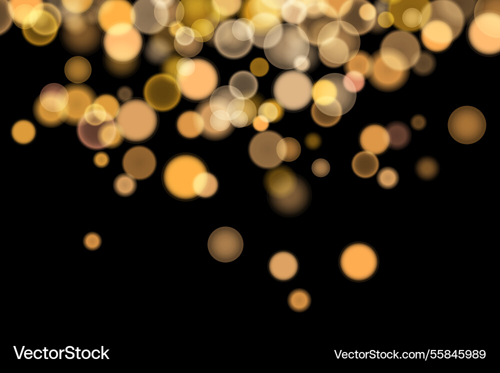 Abstract color shining bokeh isolated Vector Image