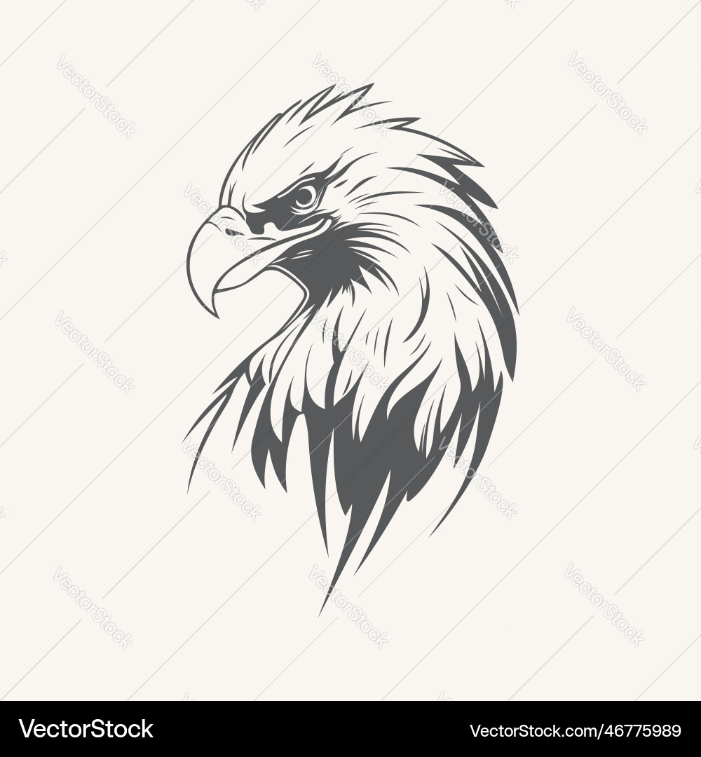 Eagle head logo Royalty Free Vector Image - VectorStock