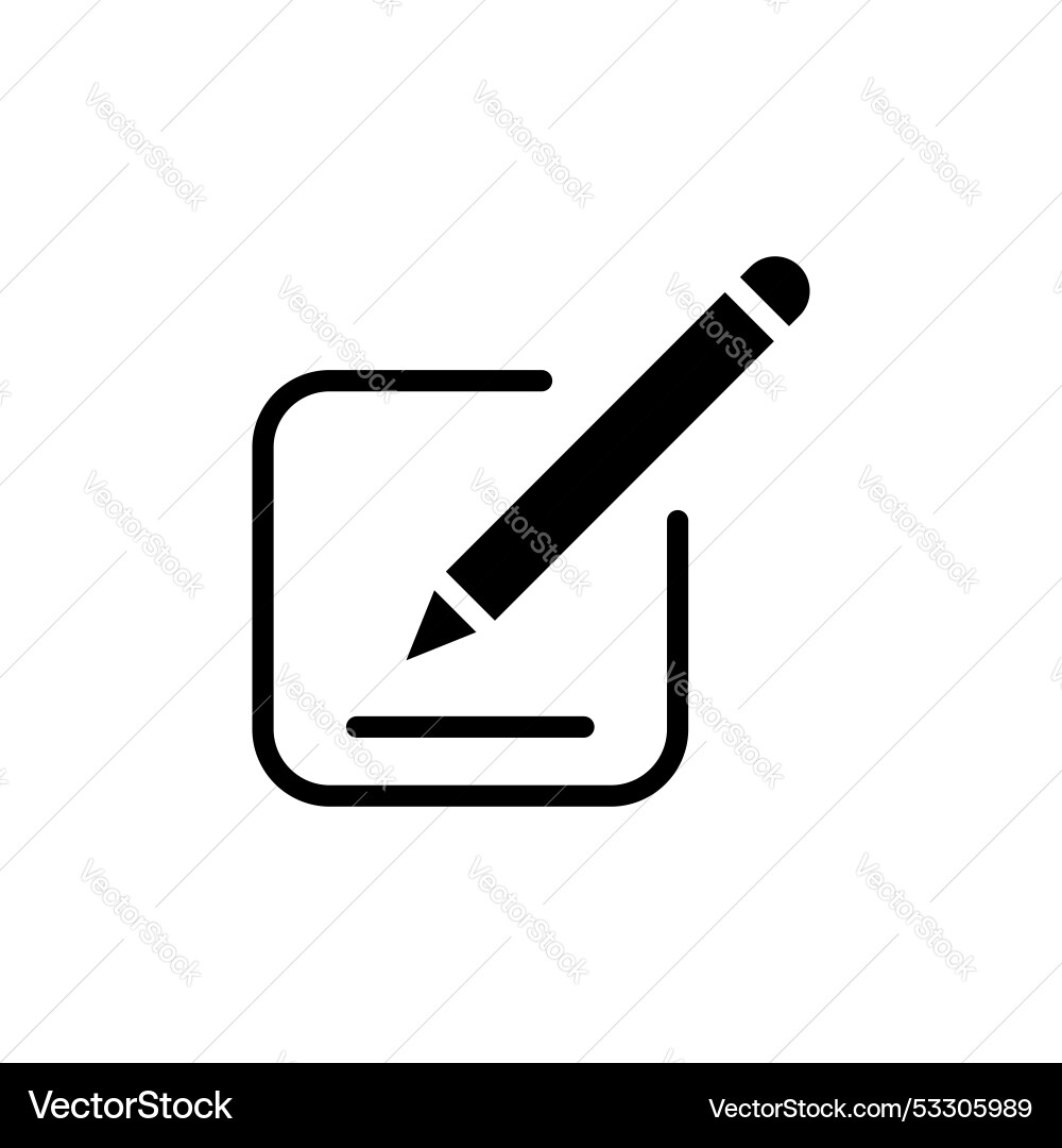 Edit icon set document button draw notepad Vector Image