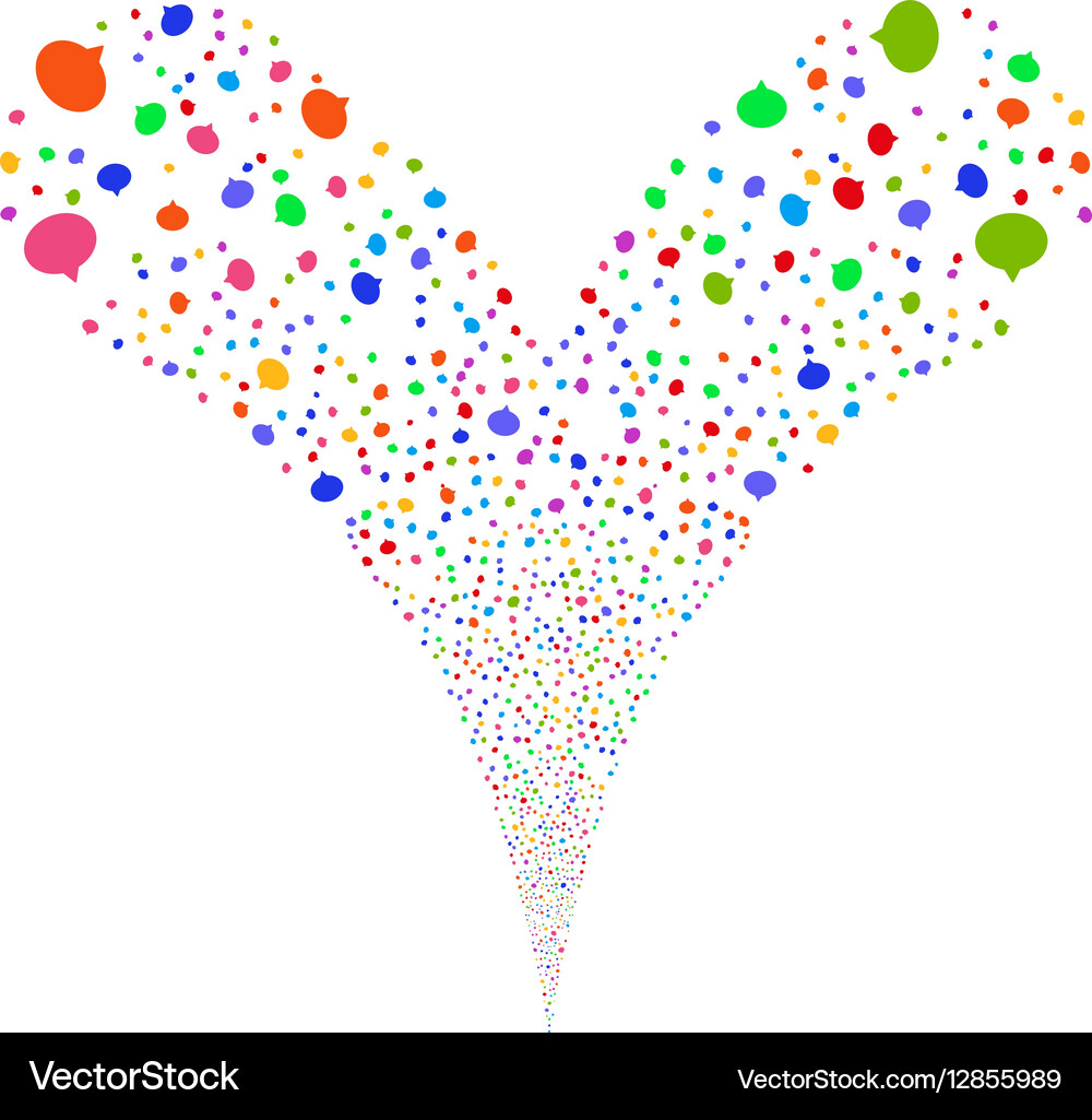Hint double fireworks stream Vector Image