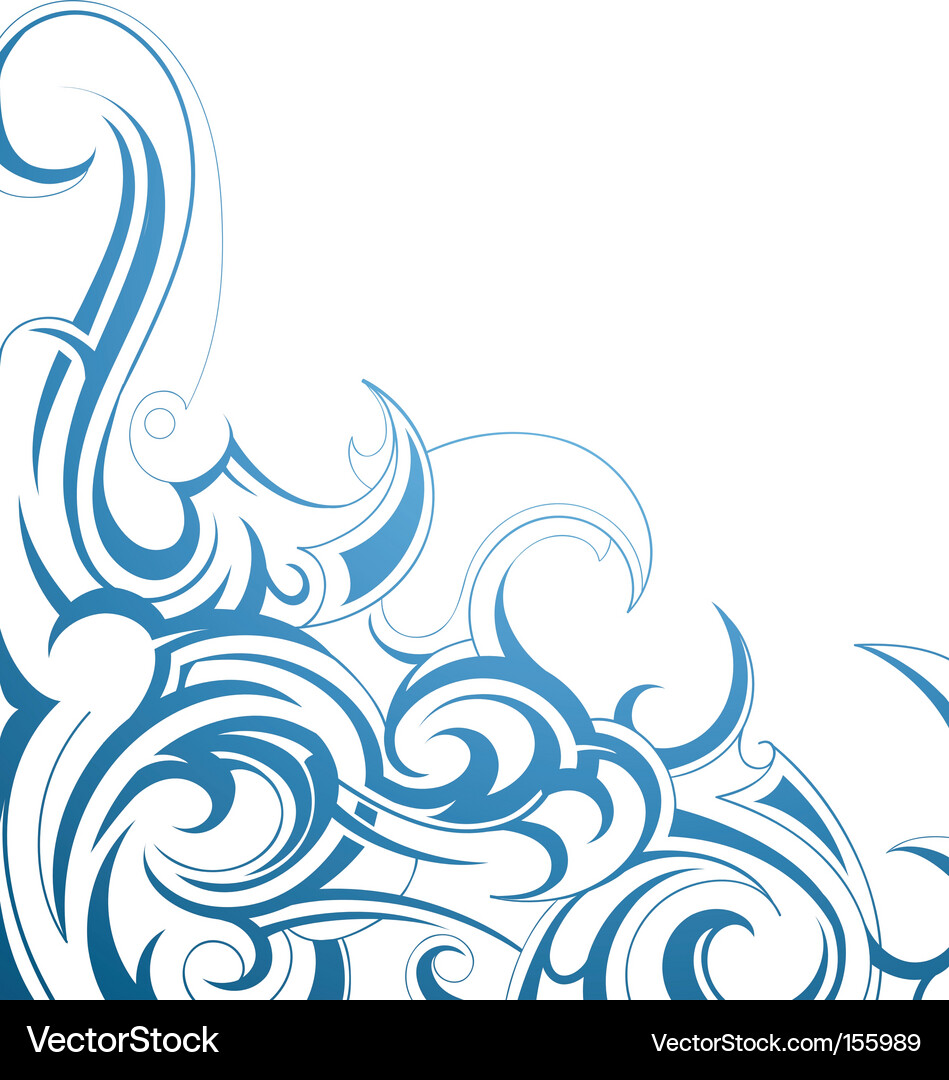 Intricate Swirl Tattoo Vector Image
