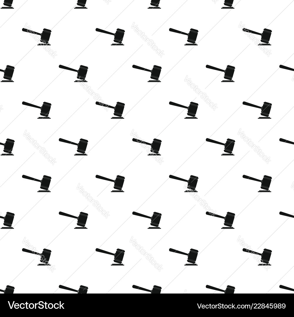 Judge gavel pattern seamless Judge gavel pattern seamless vector image