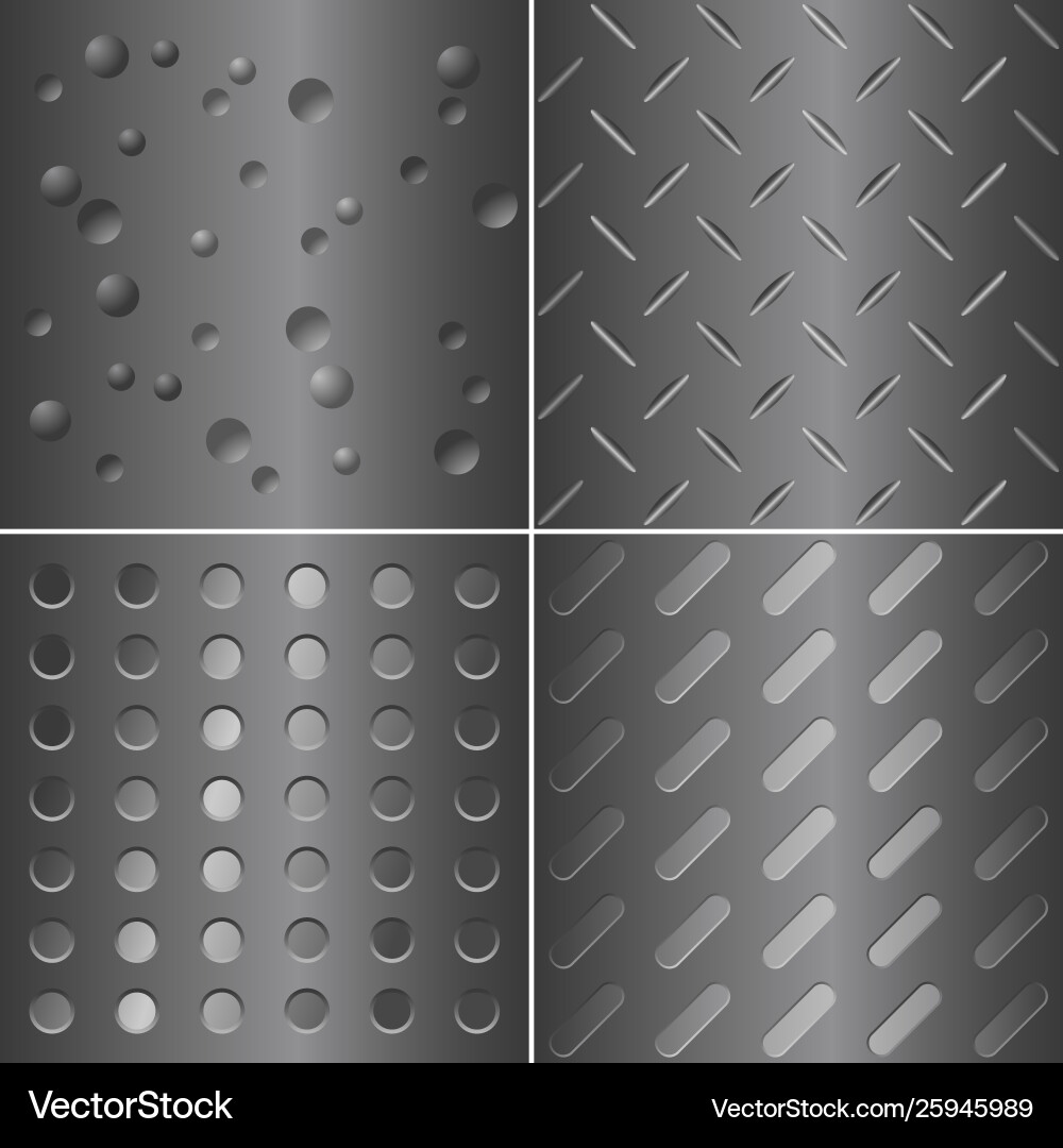 Metal Plate Pattern - Seamless vector image