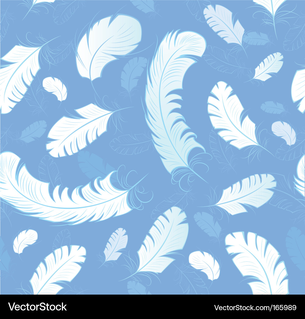 Stylized Feather Pattern vector image