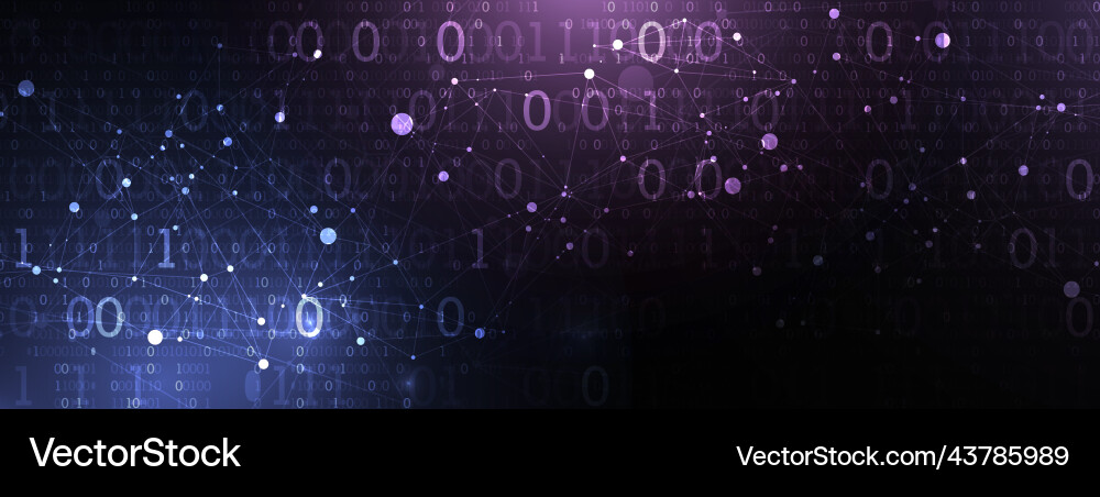 Technology background with plexus effect big data Technology background with plexus effect big data vector image