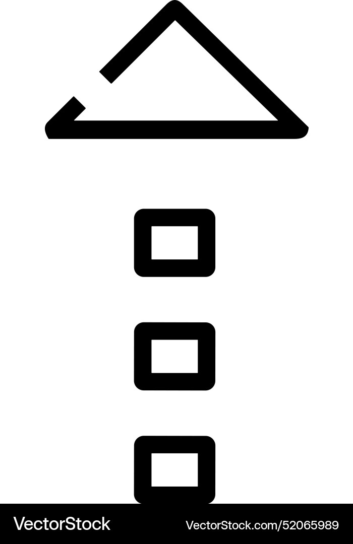 Upload outline icon symbol image Vector Image