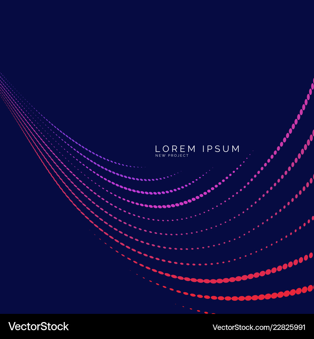 Abstract background with a colored dynamic vector image