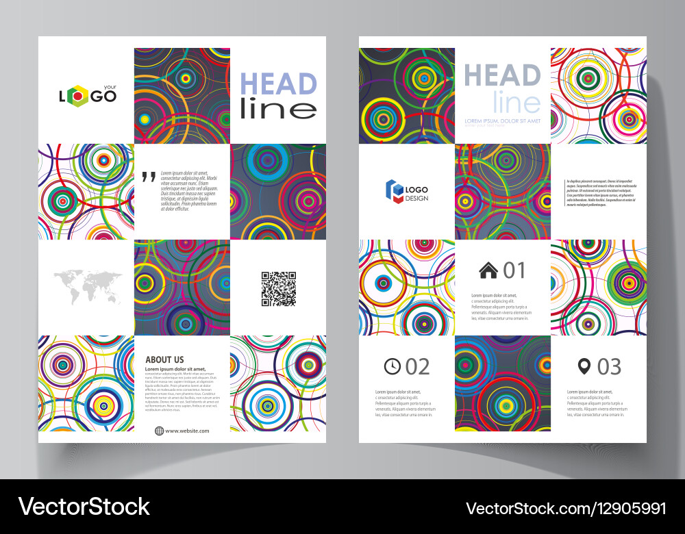 Abstract Colorful Circle Background vector image