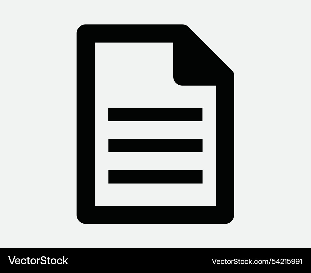 Document file paper doc word fold list form icon Document file paper doc word fold list form icon vector image